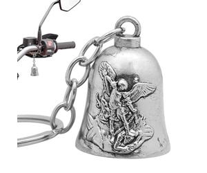 Metal Bell, Vintage Metal Silver Lucky Keyring Small Decorative Bells for Craft Projects for Children Adults Backpack Bag Pendant Home Decor Outdoor Cycling Travel