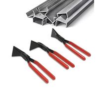Metal Bending Plier Set 3 Pieces Hand Seamers Sheet Metal Tools,Wide Jaws, Good Grip, and Sturdy Construction,Straight Jaw, 45°, and 90° Metal Bending Pliers for Bending Sheet Metal