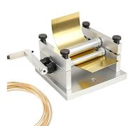 Metal Bending Slip Roll Machine, Manual Plate Rolling Tool, Stable for Various Soft Metals, Fine Tuning Roller System, for Model Making Wood Plastic and Metal Strip Processing
