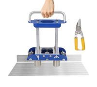 Metal Bending Tool, V-Shaped Hand Sheet Metal Bender with 0-90°Edge Bead Roller, Standing Seam Steel Roofing Tool, Sheet Roofing Rain Panels Bending Tool for 13-130mm Metal Roofs(Blue)