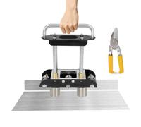 Metal Bending Tool, V-Shaped Hand Sheet Metal Bender with 0-90°Edge Bead Roller, Standing Seam Steel Roofing Tool, Sheet Roofing Rain Panels Bending Tool for 13-130mm Metal Roofs(Black)