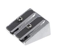 Metal Bevelled Double Hole Pencil Sharpener School Office Sharpener Stationery Swordfish Pencil Sharpener