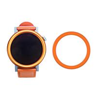 Metal Bezel for CMF BY NOTHING Watch Pro 2 Smartwatch Stainless Steel Frame Cover Ring Case Replacement Circle Sleeve Hard Bezel for CMF Watch Pro 2 Accessories (Orange)
