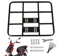 Metal Bike Rack - Rear Hitch Cargo Carrier, Sturdy Bicycle Rear Shelf | Detachable Tail Rack Bracket for Electric Vehicle Food Delivery Box Commuting Touring Outdoor Cycling Storage Accessory