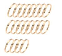 Metal Binder Rings, 20 PCS Small Card, Book for Office School, Home, Gold(2.5cm)