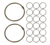 Metal Binder Rings Stainless Steel Loose Leaf Paper Ring Fasteners | Polished Seamless Finish Smooth Burr-free Surface, for Dynamic Work Environments and Briefcase Storage