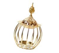 Metal Bird Cage Scented Diffuser Gold Engine Burner for creating a calm environment in bedroom and study
