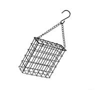 Metal Bird Feeder for Exterior Hanging Use Featuring Single Suet Cake Compatibility for Natural Bird Feeding (1pc)