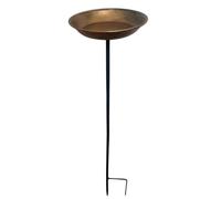 Metal Bird Feeder,Large Capacity Bird Water Drinker,Retro Style Wide-Mouth Bird Feeding Station,Animals Drinking Cup