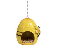 Metal Bird Feeder Weatherproof Funny Feeder Outdoor Garden Decoration for Attracting Birds When Feeding and Watching Finches, Hummingbirds, Hanging Accessories for the
