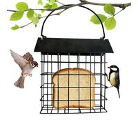 Metal Bird Watching Station - Sturdy Mesh Design 13.5x11x16.5cm, Container | Backyard Balcony Terrace Window View Hummingbird Arja A