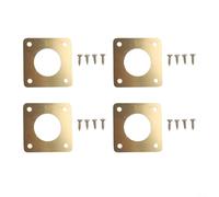 Metal Birdhouse Entrance Shield 4 Pack for Protection Against Squirrels Snakes and Other Predators Outdoor ing Aid (11/8Inch)