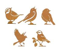 Metal Birds Yard Decor - Fence Toppers Rusty Birds, Pcs Rusty Metal Bird Garden Decorations, Decorations, Metals Garden Ornaments | Fence Outdoor | Bird With Screws | Patio Birthday Party