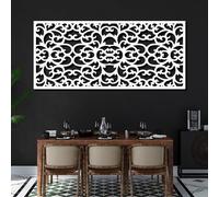 Metal Black Vintage Scroll Wall Art, Metal Rustic Framed European Candle Wall Art Decor, Scroll Artwork Decoration Modern Sculpture for Living Room,Bedroom Hallway and Stairs Home Decor (Whi