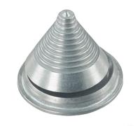 Metal Blade Balancer for Lawn Mower Cutter Blades - Professional Tool for Balancing Rotary Lawnmower & Brushcutter Blades - Reduces Engine Wear - Provides Smoother Cuts - Silver