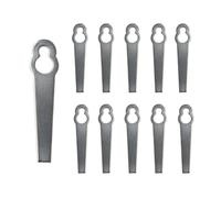Metal Blade Cutting Edge Replacement Blades, ZoneYan Set of 10 Trimmer Blades, Strimmer Blade Replacement Blades, Compatible with Einhell GC-CT 18/24 Li P, GE-CT 18 L... (B)