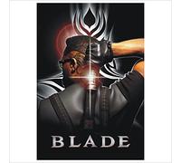 METAL Blade Marvel Movie Tin Wesley Snipes Poster Aluminium Sign Wall Art Door Plaque Film Room Man Cave Nearly A4 Size 280x190mm