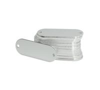 Metal Blanks Ticket with Finish Stainless Steel Texture Suitable for Warehouse Organization and Branding Needs Engraved Blanks Ticket