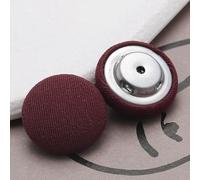 Metal Blazer Buttons, Baseball Cap Buttons Cloth Covered Replacement Pack of 50 Multicolor Multiple Sizes(6#Burgundy,19mm 50pcs)