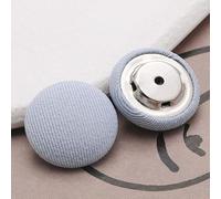 Metal Blazer Buttons, Baseball Cap Buttons Cloth Covered Replacement Pack of 50 Multicolor Multiple Sizes(3# Blue Gray,25mm 50pcs)