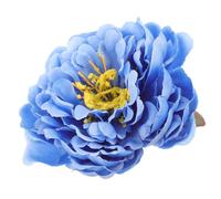 Metal Blue Peony Flower Hair Clip Bridal Headwear 14cm Elegant Cloth | High Simulation Flower Decoration, Party Styling Piece, Artificial Bloom Detail, for Weddings and Photo Moments