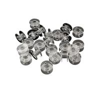 Metal bobbins for Sewing Machine 10pcs Iron Metal Bobbins Spool Sewing Craft Tools Transparent Plastic Empty Machine(Light Grey)