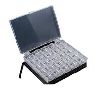 Metal bobbins for Sewing Machine 25Pcs/Set Metal Bobbins for Sewing Machine, Plastic Case, Storage Box for Spools with Thread, Tools(Plastic Bobbins)