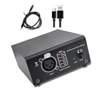 Metal Body USB Rechargeable 48V Power Adapter With Noise Reduction Data Cable For Condenser Microphones Power Kit For Field