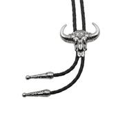 Metal Bolo Tie For Male Carnivals Necktie Relief Ox Head Pendant Bolo Tie For Shirt Sweater Decorative Necktie Male Metal Wrap Women Ties Western