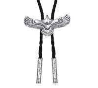 Metal Bolo Tie for Male Evening Party Cowboy Necktie Eagle Pendant Gentleman Meeting Party Decorative Multicoloured