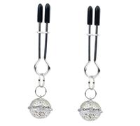 Metal Bondage Nipples Clamps Stimulator Couples Play Sex Toys Breast Clamps Restraints Flirting Toys BDSM Women Pleasure White Type Four One Size