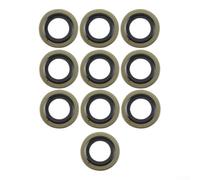 Metal Bonded Seal Washers 10Pcs Leak-Proof Design | for perfect factory spec match, easy install, stable reliability, prevents oil leaks, fits for ford for mazda models