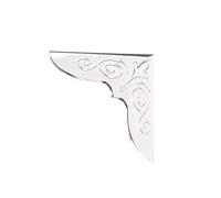 Metal Book Corner Protectors Edge Cover Guard 30 x 30 x 6 mm Silver Tone 30 Pieces