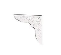 Metal Book Corner Protectors Edge Cover Guard 30 x 30 x 6 mm Silver Tone 50 Pieces