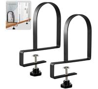 Bookends for Shelves - Heavy-Duty Adjustable Clamped Metal Book Ends Book Shelf Holders, Non-Skid Bookends Stoppers Supports