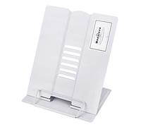 Metal Book Holder Reading Book Stand Bookrest Document Copy Holder Adjustable Portable Book Holder Support Myopia Prevention Display Tray Paper Clips-Cookbook Stand