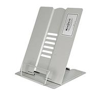 Metal Book Holder Reading Book Stand Bookrest Document Copy Holder Adjustable Portable Book Holder Support Myopia Prevention Display Tray Paper Clips-Cookbook Stand