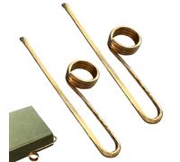 Metal Book Marks, Metal Thumb Book Page Holder, Pack of 2 Book Thumb Page Holder, Decorative Accessory for Reading, Crafts, Writers, Readers, Teenagers, Children