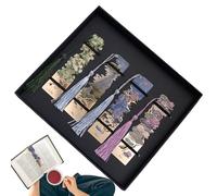 Metal Bookmark Art Bookmark - Oil Painting Theme Reading Book Mark | Metal Bookmarks with Tassel, Set of 4 Beautiful Bookmarks Aesthetic Page Marks for Donn