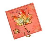 Metal Bookmark Artistic - Botanical Leaf Reading Book Marker