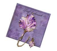 Metal Bookmark Artistic Botanical Leaf Reading Book Marker | Plant Bookmark for Reading Library School Dorm Office Women Men Teacher Writer Student