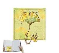 Metal Bookmark Elegant Artistic Botanical Leaf Book Marker | Aesthetic Bookmarks for Reading Library Dorm School College Office Home Student Women Men Teacher Writer