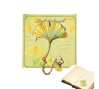 Metal Bookmark Elegant Artistic Botanical Leaf Book Marker | Vintage Bookmarks for Reading Library School Dorm Office Women Men Teacher Writer Student