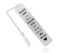 Metal Bookmark Gift Inspirational Gift for Teen Boy Girl Thank You Gifts for Book Lover Friend Book Mark for Women Men Reader Teacher Student Graduation Birthday Presents Back to School Present