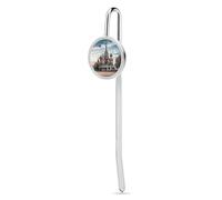 Metal Bookmark Gift Vintage Bookmarks St Basil Cathedral Red Square In Moscow Funny Book Marks Stainless Steel Book Mark Personalized Bookmark Reading Accessories for Book Lovers Bookish Bookmate 1.2"
