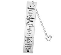 Metal Bookmark Present for Birthday, Graduation, Thanksgiving - Keepsakes for Son, Daughter, Sister, Brother, Grandparents, Husband, Wife, Mum, Dad, Auntie