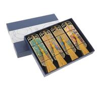 Metal Bookmark with Chinese Landscape Art, Elegant Iron Book Tag | Classic Chinese Style, Textured Surface, Not Easy to Fade, for Books, Textbooks, Study Sessions