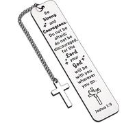 Metal Bookmark with Cross Pendant Inspirational Stationery Student Book Reading X6L1 Book Day Mark Gifts Page Teacher's
