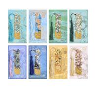 Metal Bookmarks, 8 Pieces Aesthetic Floral for Reading - Bookmarks for Women Lovers of Reading, Diary Notebook Teacher Children Adults Readers Christian Book