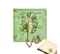 Metal Bookmarks for Men Artistic Botanical Leaf Reading Book Marker | Beautiful Bookmarks for Library, School, College, Classroom, Dorm, Women, Men, Teacher, Writer